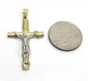 10k solid two tone medium bark wood finish jesus cross