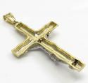 10k solid two tone medium bark wood finish jesus cross