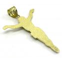 10k two tone gold medium hanging jesus