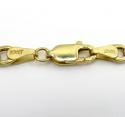 10k yellow gold hollow cuban id bracelet 8 inch 4.2mm 