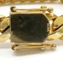 10k yellow gold solid thick miami bracelet 8.50