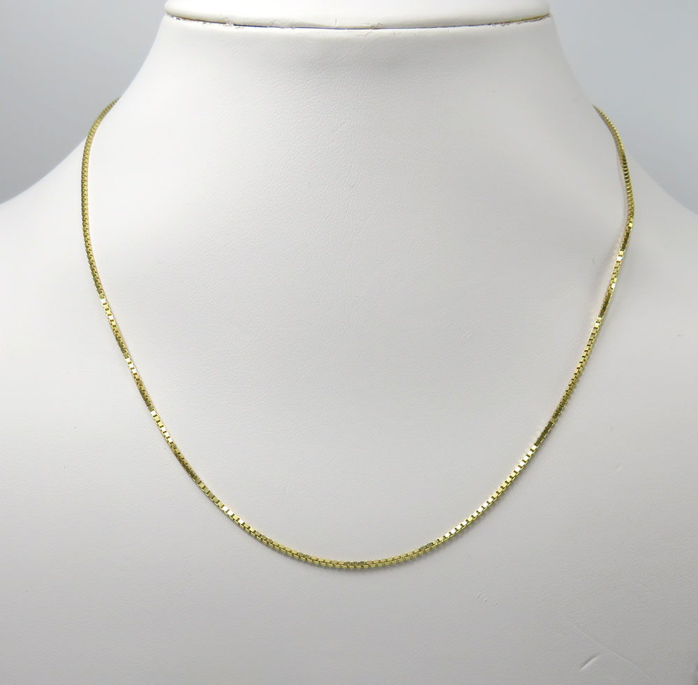 Details about   375 9CT YELLOW SOLID GOLD 18" PAPER BOX STYLE LINK CHAIN NECKLACE GIFT BOX 