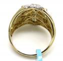 10k two tone gold diamond lion ring 0.23ct