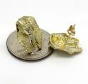 10k yellow gold small king tut earrings 