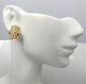 10k yellow gold small king tut earrings