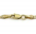 14k yellow gold solid figaro link chain 18 inch 2.60mm