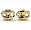 14k yellow gold small 8mm puffed gucci solid earrings
