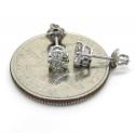 14k white gold vs2 round cut diamond studs earrings 1.00ct