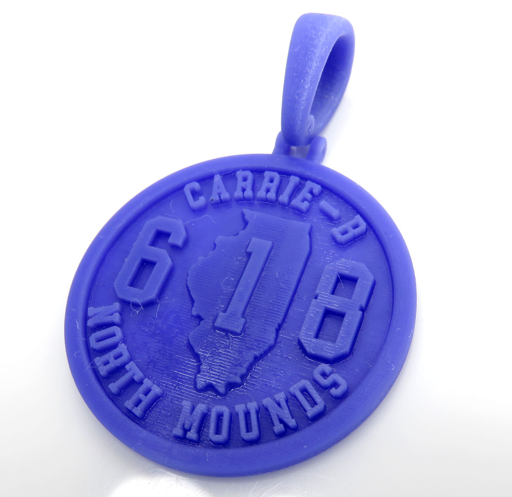 10k gold custom start to finish raised numbers and letters pendant - Image 2