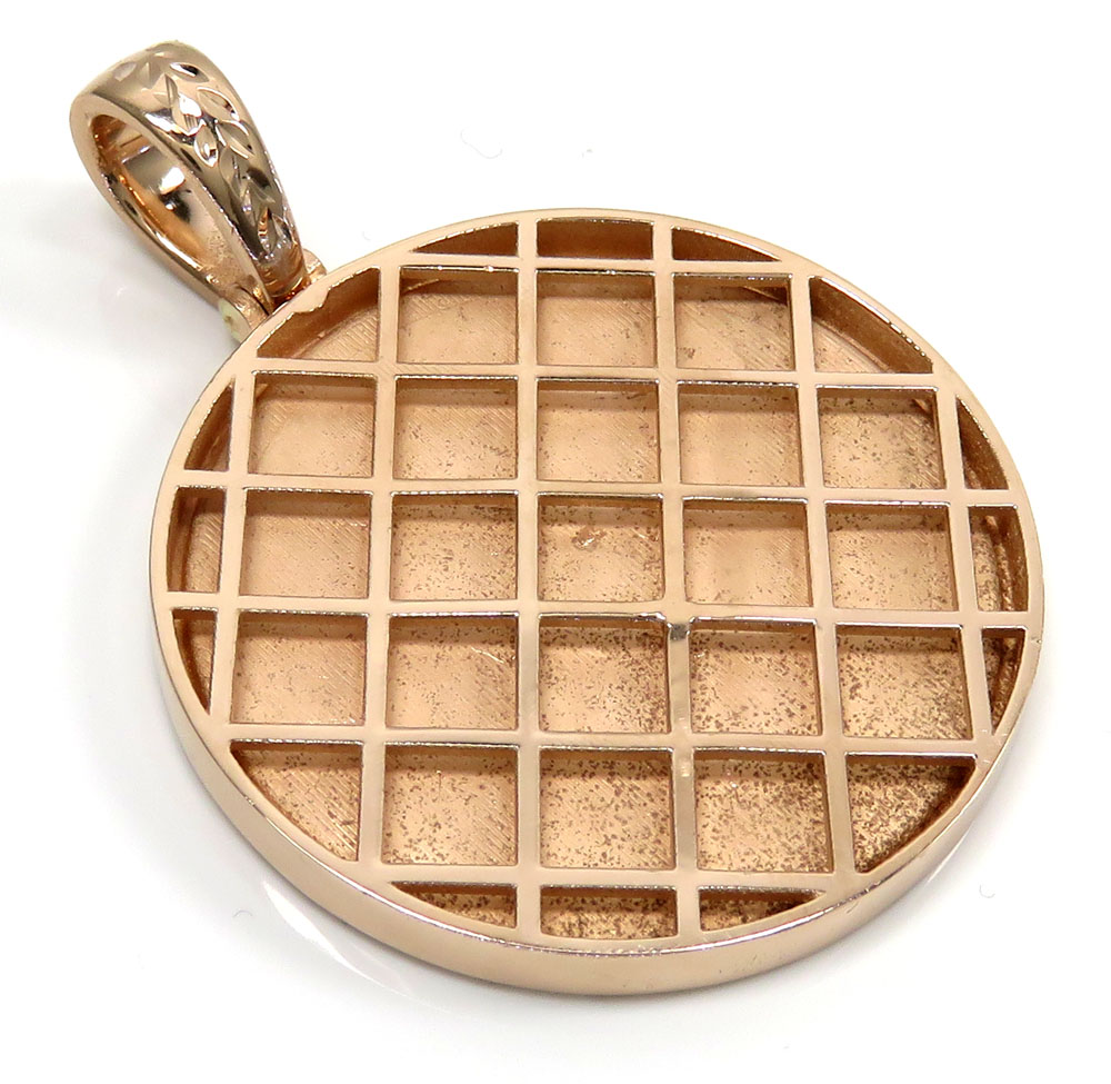 10k gold custom start to finish raised numbers and letters pendant - Image 4