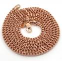 10k rose gold hollow franco chain 22-24 inch 2.50mm