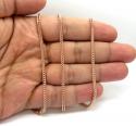 10k rose gold hollow franco chain 22-24 inch 2.50mm