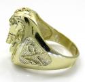 10k yellow gold medium king tut pharaoh head ring 