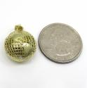 10k yellow gold mimi 3-d globe charm