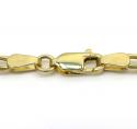 10k yellow gold hollow cable link chain 24 inches 3.5mm 