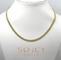 14k yellow gold hollow miami cuban link chain 20-24