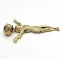 10k yellow gold small hanging jesus charm