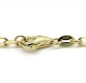 14k yellow gold solid cable open link chain 18-26 inch 3mm