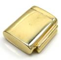 14k yellow gold solid 13mm flap lock 