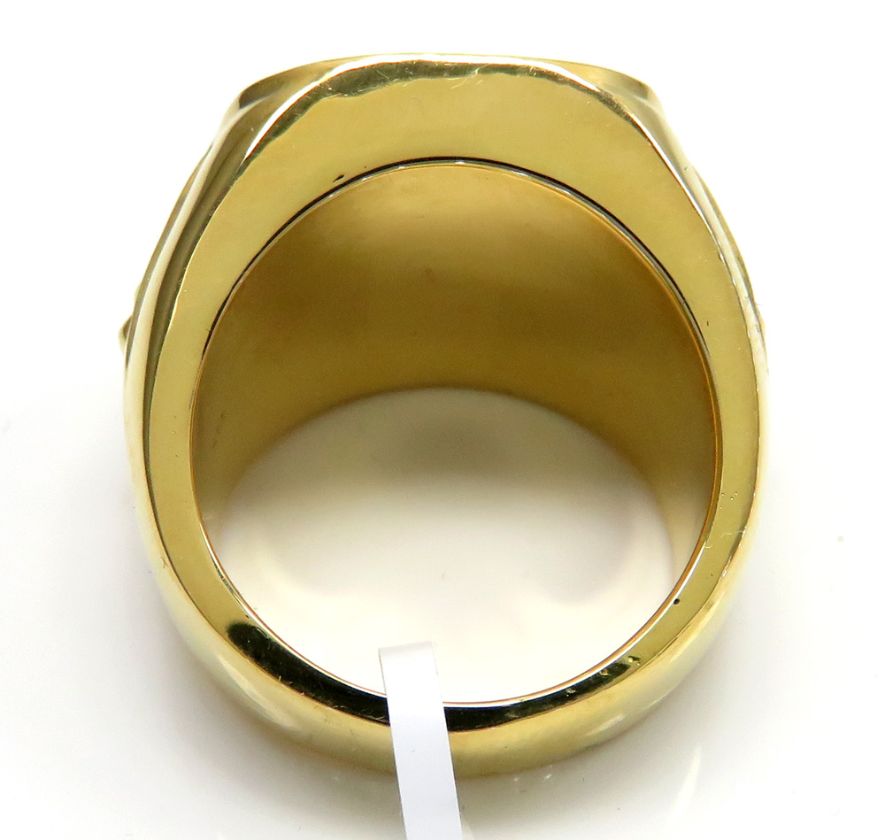 14k yellow white or rose gold diamond dollar sign money ring 1.54ct - Image 4