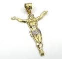 10k yellow gold medium hanging jesus charm