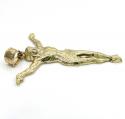 10k yellow gold medium hanging jesus charm