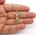10k yellow gold medium hanging jesus charm