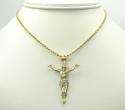 10k yellow gold medium hanging jesus charm