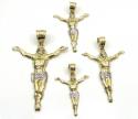 10k yellow gold medium hanging jesus charm