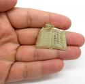 10k yellow gold medium holy bible book pendant 