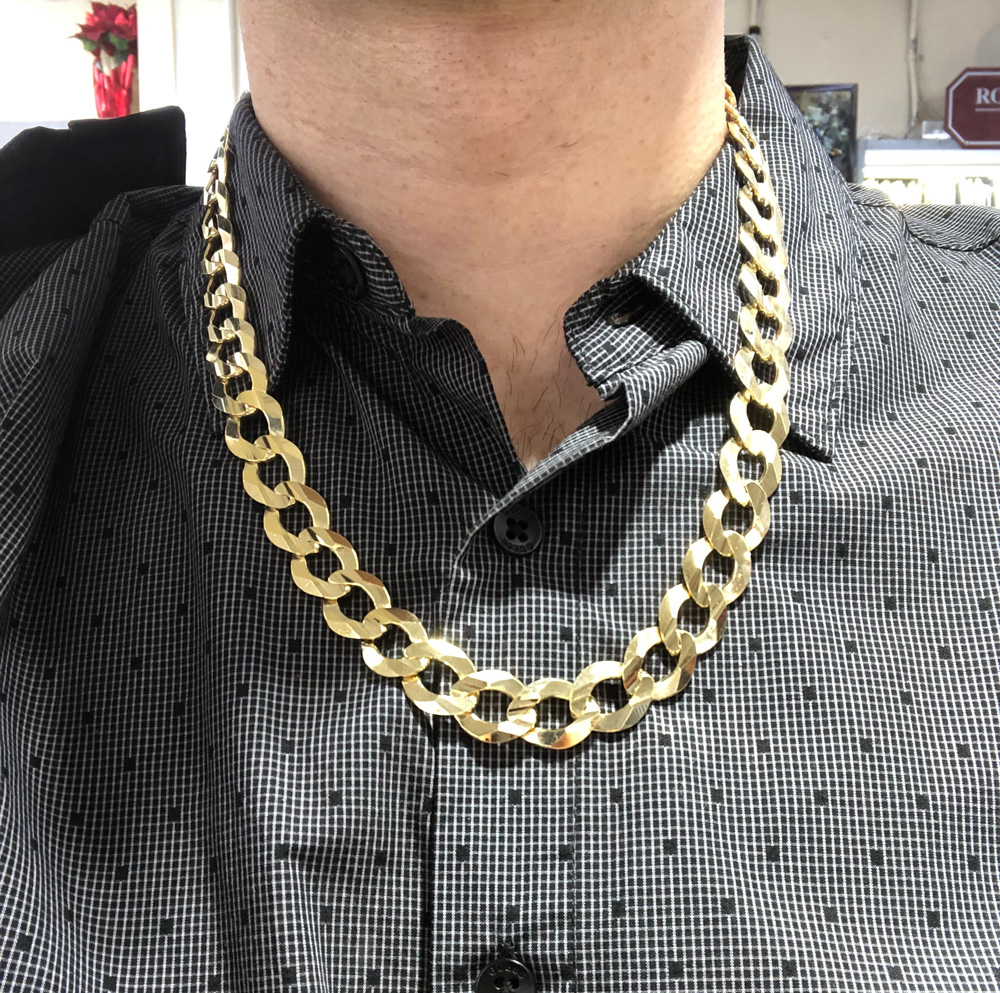 Buy 14k Yellow Gold Solid Cuban Link Chain 2026 Inch 14mm Online at SO ICY JEWELRY Buy 14k Yellow Gold Solid Cuban Link Chain 2026 Inch 14mm Online at SO ICY JEWELRY