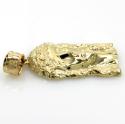 10k yellow gold small classic jesus face pendant 