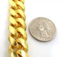 925 yellow sterling silver solid xl miami link bracelet 8.50 inch 15.50mm