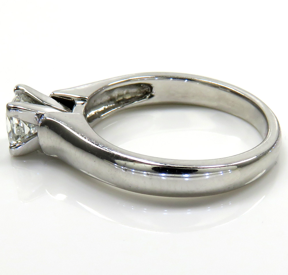 14k white gold princess diamond engagement ring 0.40ct 