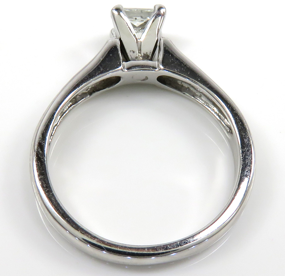 14k white gold princess diamond engagement ring 0.40ct 