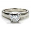 14k white gold princess diamond engagement ring 0.40ct 