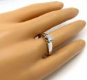 14k white gold princess diamond engagement ring 0.40ct 