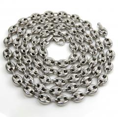 14k white gold gucci link chain 20-26 inches 5.10mm 