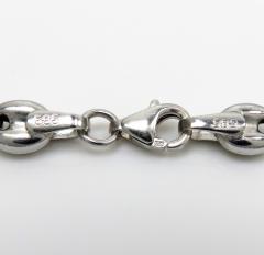 14k white gold gucci link chain 20-26 inches 5.10mm 