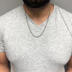 14k white gold gucci link chain 20-26 inches 5.10mm 