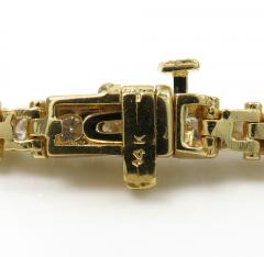 14k yellow gold 7 pointer diamond tennis bracelet 7 inch 4.01ct