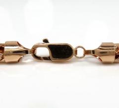 10k rose gold solid diamond cut rope chain 20-26 inches 7.5mm