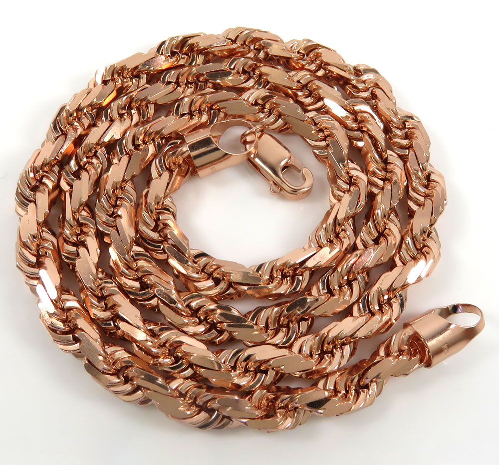 Rose gold rope chain 10mm Outlet