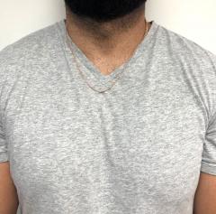 10k solid rose or white gold rope chain 18-24 inch 1.70mm