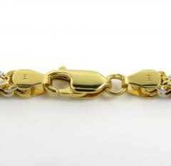 10k yellow gold diamond cut franco link chain 18-26 inch 4mm