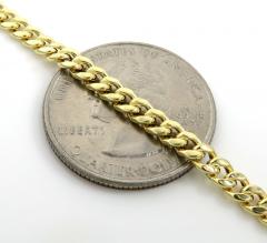 14k yellow gold hollow miami cuban link chain 18-24 inches 3.50mm