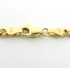 14k yellow gold hollow miami cuban link chain 18-24 inches 3.50mm