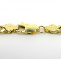 14k yellow gold hollow miami cuban link chain 18-24 inches 4.50mm