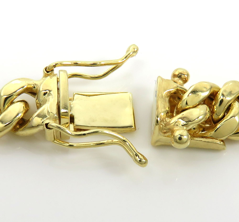 14k yellow gold hollow miami cuban link chain 18-24 inches 6.50mm - Image 3