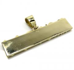 14k yellow gold 6 letter custom name plate pendant 